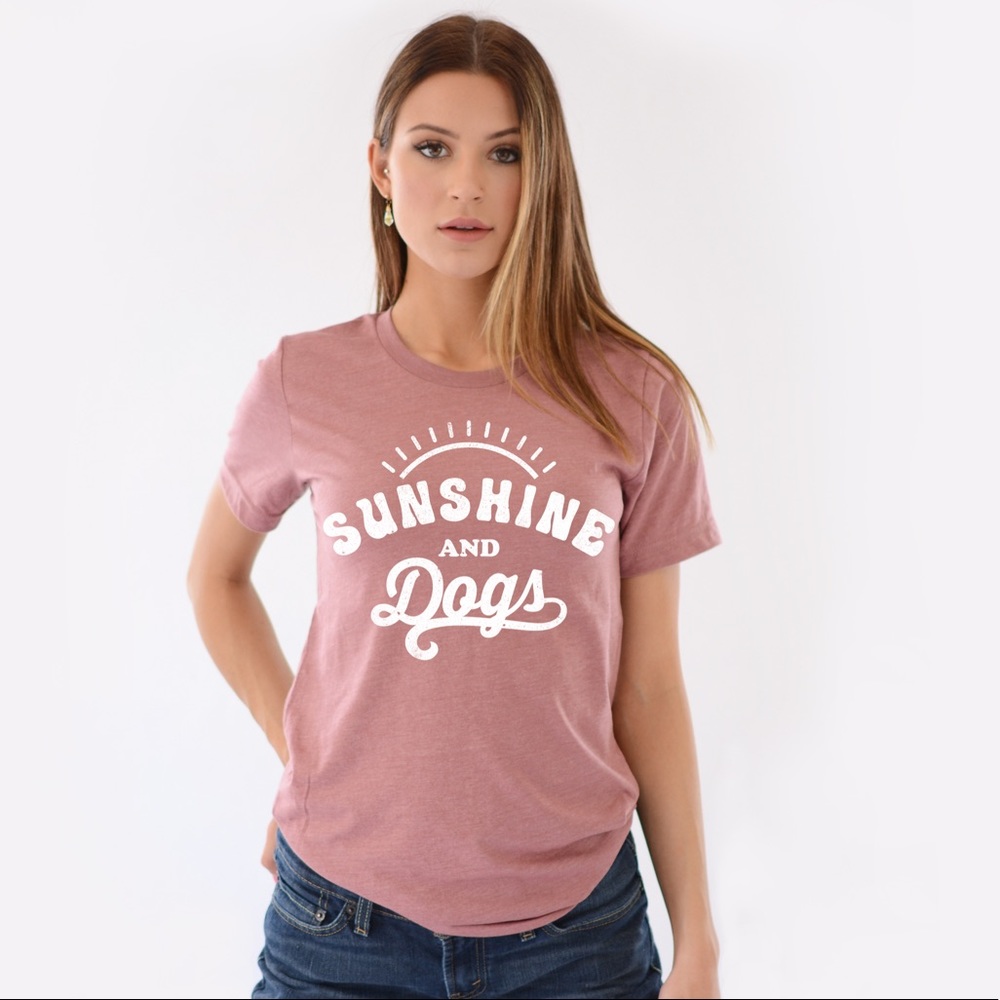 NWT Sunshine and Dogs Tee